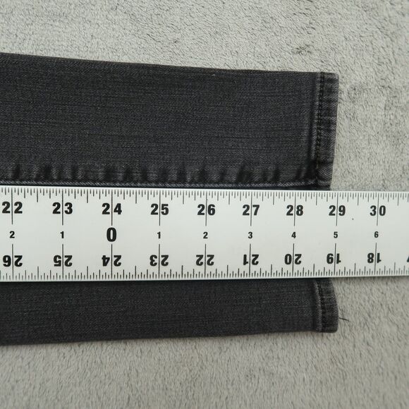 Levi's 712 Jeans Women's Size 29 Gray Mid-Rise Slim Straight Denim 29" Inseam - Picture 4 of 16